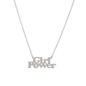 Bing Bang Silver Girl Power Necklace